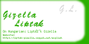 gizella liptak business card